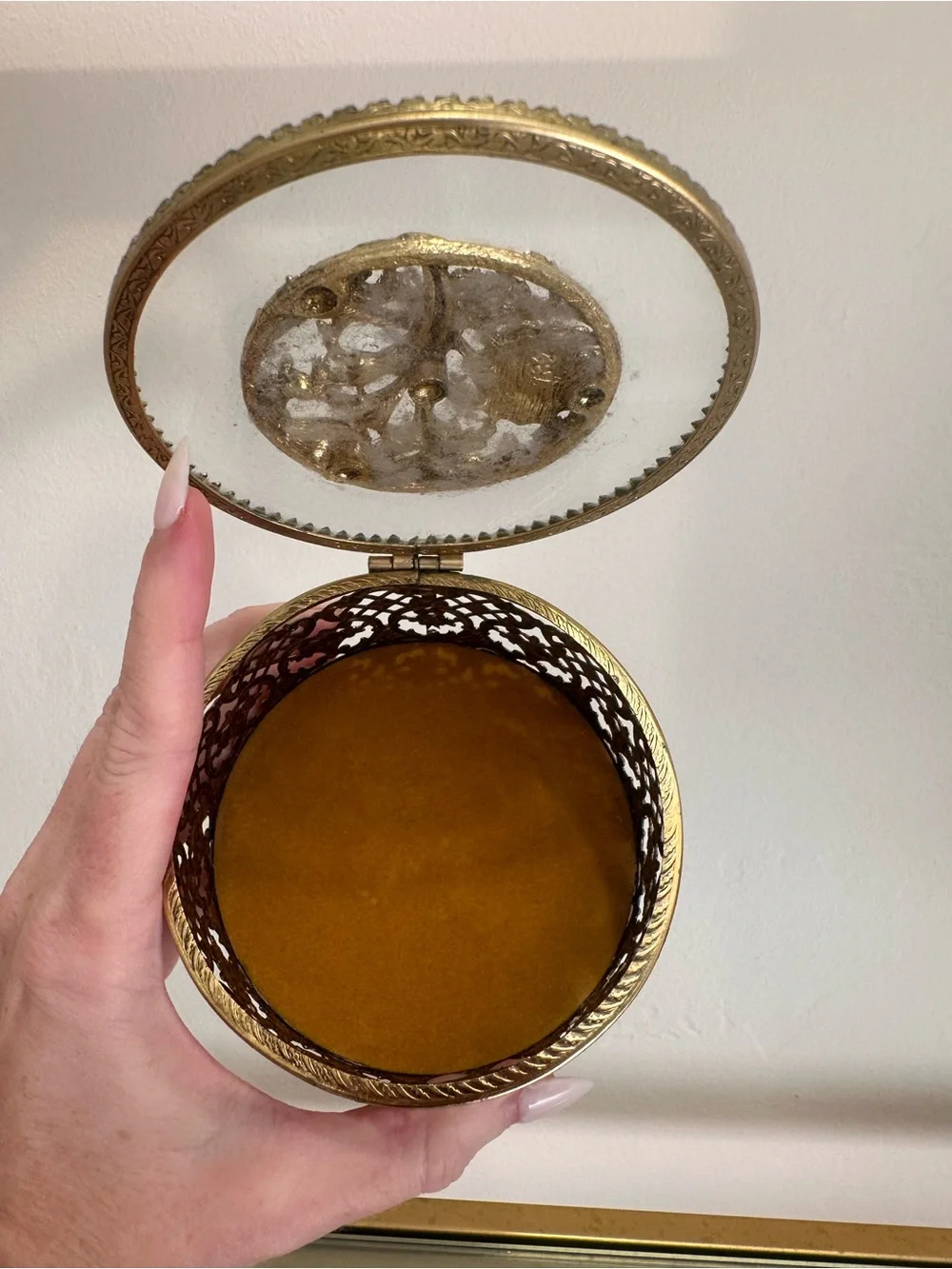 Vintage matson style Gold Decorative Vanity Set -